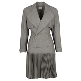 Alaïa-Alaïa Micro Houndstooth Suit & Pleated Skirt-Multiple colors