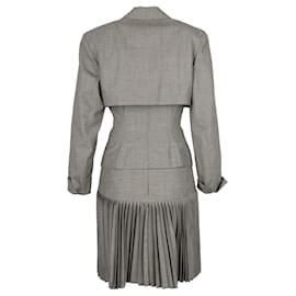 Alaïa-Alaïa Micro Houndstooth Suit & Pleated Skirt-Multiple colors