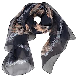 Sciarpa con teschio trasparente di Alexander McQueen Multicolore