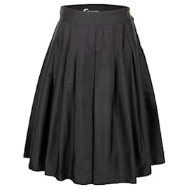 Chanel-Falda plisada negra de Chanel-Negro