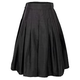 Chanel-Falda plisada negra de Chanel-Negro
