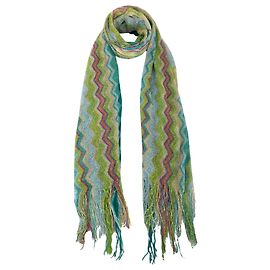Xaile de malha Chevron com glitter Missoni Multicor