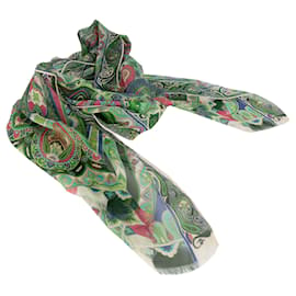Etro-Foulard en soie à motif cachemire Etro-Multicolore