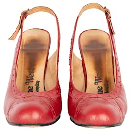 Vivienne Westwood-Vivienne Westwood Chaussures à talon pompe rouge-Rouge