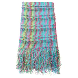 Missoni-Missoni Multicolor Chevron Knit Foulard-Multiple colors