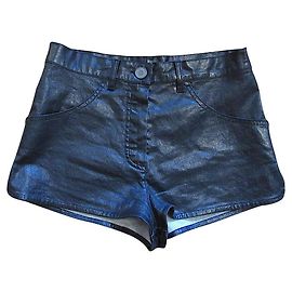 Micro shorts Chanel neri in cotone Nero