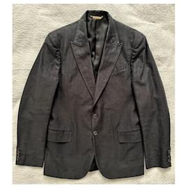 Roberto Cavalli-Vintage Anzug aus Baumwolle-Dunkelblau