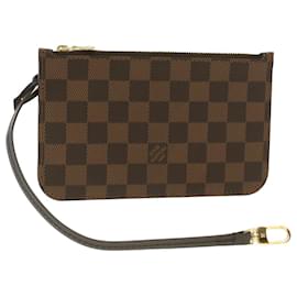 Louis Vuitton-Bolsa LOUIS VUITTON Damier Ebene Neverfull PM LV Auth ep736-Outro