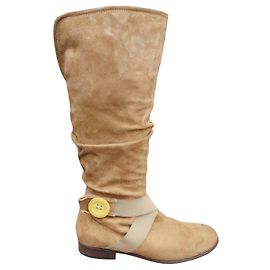 Bottes Giuseppe Zanotti beige en daim taille 37 Beige