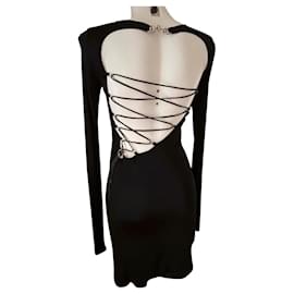 Philipp Plein Black Polyester Dress Black