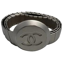 Chanel-CHANEL Gürtel T.cm 70 Metall-Silber