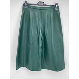 Khaite-Pantalones cortos KHAITE.US 2 cuero-Verde