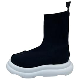 Autre Marque-NON SIGNE / UNSIGNED  Ankle boots T.eu 39 cloth-Black