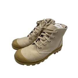 Autre Marque-GIA COUTURE  Ankle boots T.eu 38 cloth-Beige