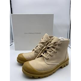 Autre Marque-GIA X PERNILLE TEISBAEK ankle boots T.EU 38 Cloth-Beige