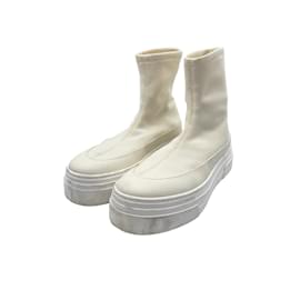 Khaite-KHAITE  Boots T.eu 39 Leather-Cream