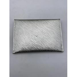 Louis Vuitton-LOUIS VUITTON Pochettes T.  cuir de vachette-Argenté