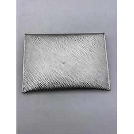 Louis Vuitton-LOUIS VUITTON  Clutch bags T.  Leather-Silvery