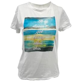 Céline-Camiseta CELINE.Algodón S Internacional-Blanco
