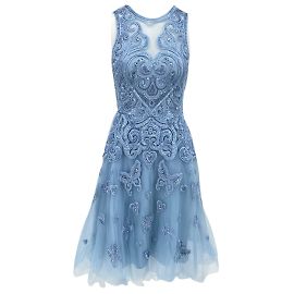ELIE SAAB Kleider T.fr 36 Polyester Blau