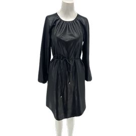 Hugo Boss Boss Kleid T.FR 36 Leder Schwarz