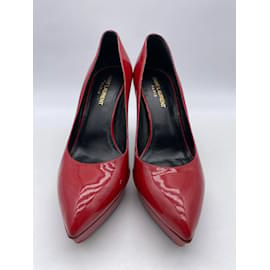 Saint Laurent-SAINT LAURENT  Heels T.eu 37 Patent leather-Red