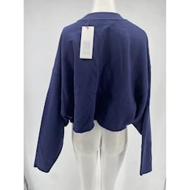 Autre Marque-ROTATE Strickwaren T.Internationale S-Baumwolle-Marineblau