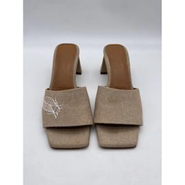 Autre Marque-SOULIERS MARTINEZ  Sandals T.eu 35 cloth-Beige