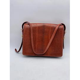 Burberry-BURBERRY  Handbags T.  Leather-Brown