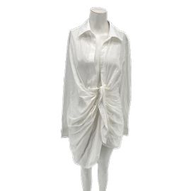 JACQUEMUS Vestidos T.fr 40 Algodón Blanco