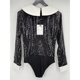 Autre Marque-IN THE MOOD FOR LOVE  Tops T.International S Glitter-Black