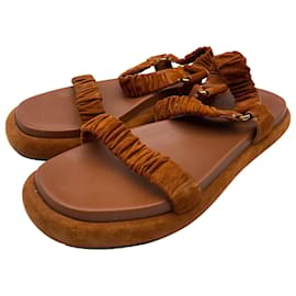 Khaite-KHAITE  Sandals T.eu 37 Suede-Camel