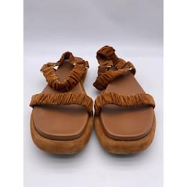 Khaite-KHAITE  Sandals T.eu 37 Suede-Camel