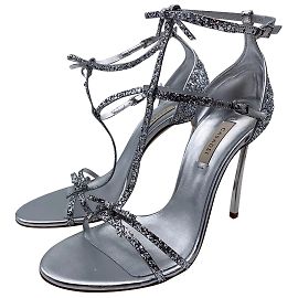 CASADEI Sandali T.Unione Europea 40 luccichio Argento