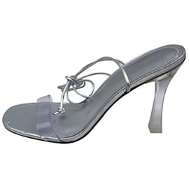 Autre Marque-NON SIGNE / UNSIGNED  Sandals T.US 8.5 Leather-Silvery