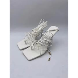 Autre Marque-GIA BORGHINI  Sandals T.eu 37 Leather-White