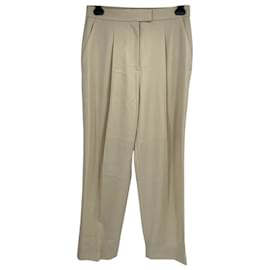 Autre Marque-LOW CLASSIC  Trousers T.International M Wool-Cream