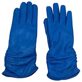 Gestuz-GESTUZ Handschuhe T.Internationales S-Leder-Blau