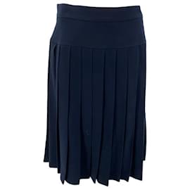 Chanel-CHANEL  Skirts T.fr 40 WOOL-Navy blue