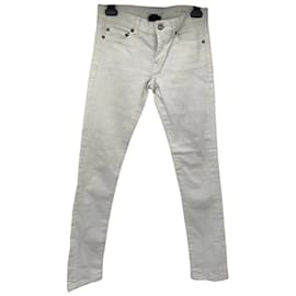 Saint Laurent-SAINT LAURENT Jeans T.US 25 cotton-Bianco