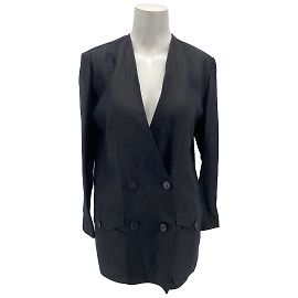 CHANEL  Jackets T.fr 40 Linen Black