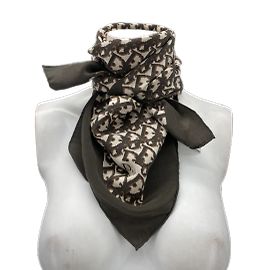 CHRISTIAN DIOR Sciarpe T.  silk Cachi