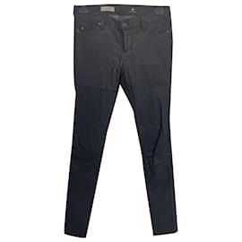 Autre Marque-AG ADRIANO GOLDSCHMIED  Trousers T.International S Leather-Black