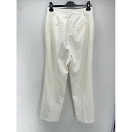 Maje-AJE Pantalones T.Reino Unido 8 lino-Blanco