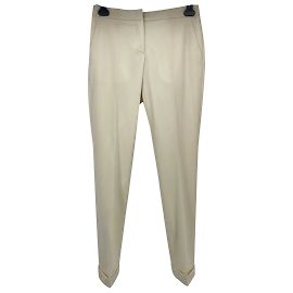 Calça BURBERRY T.IT 38 Lã Cru