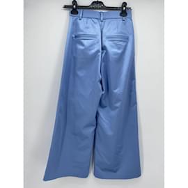 Autre Marque-Pantalon SUR MESURE T.International XS Polyester-Bleu