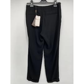 Gucci-GUCCI  Trousers T.fr 38 silk-Black
