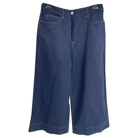 KENZO Pantalón T.fr 42 Algodón Azul marino