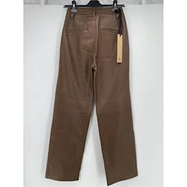 Autre Marque-KSUBI  Trousers T.US 26 Leather-Brown