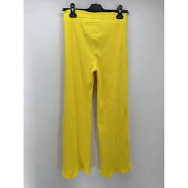 Autre Marque-LA DETRESSE  Trousers T.International XS Cotton-Yellow